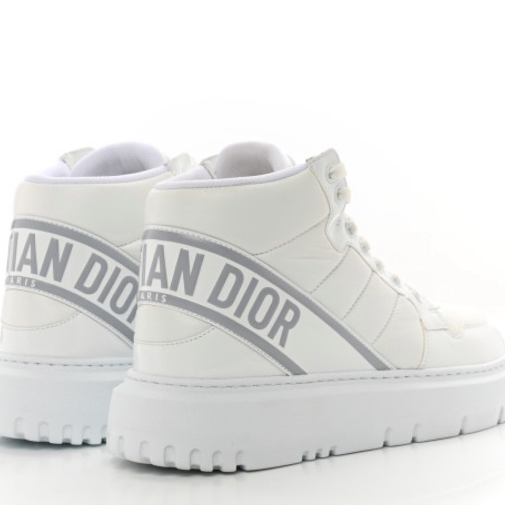 CHRISTIAN DIOR Nylon Fabric Womens D-Player High Top Sneakers